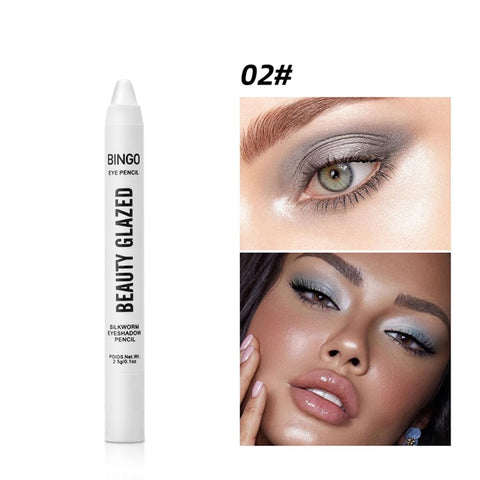 UOCK Eyeshadow Stick,3 PCS Shimmer Cream Eye Shadow Pencil,Waterproof & Long-Lasting Eyeshadow Stick?Bright Metal Color Contour Stick,Multi-Dimensional eyes Look (B)