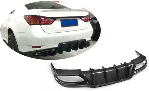 Car Rear Bumper Diffuser for Lexus GS350 F-Sport 2012 2013 2014 2015,Rear Lower Lip Diffuser Bumper Lip Spoiler Body Kit