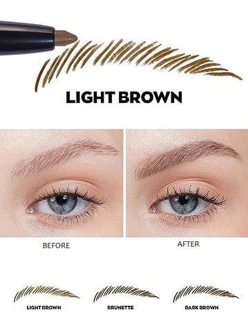 Avon Micro Fine Eye Brow Definer - Twist Up Pencil-LIGHT BROWN (Pack of 3)