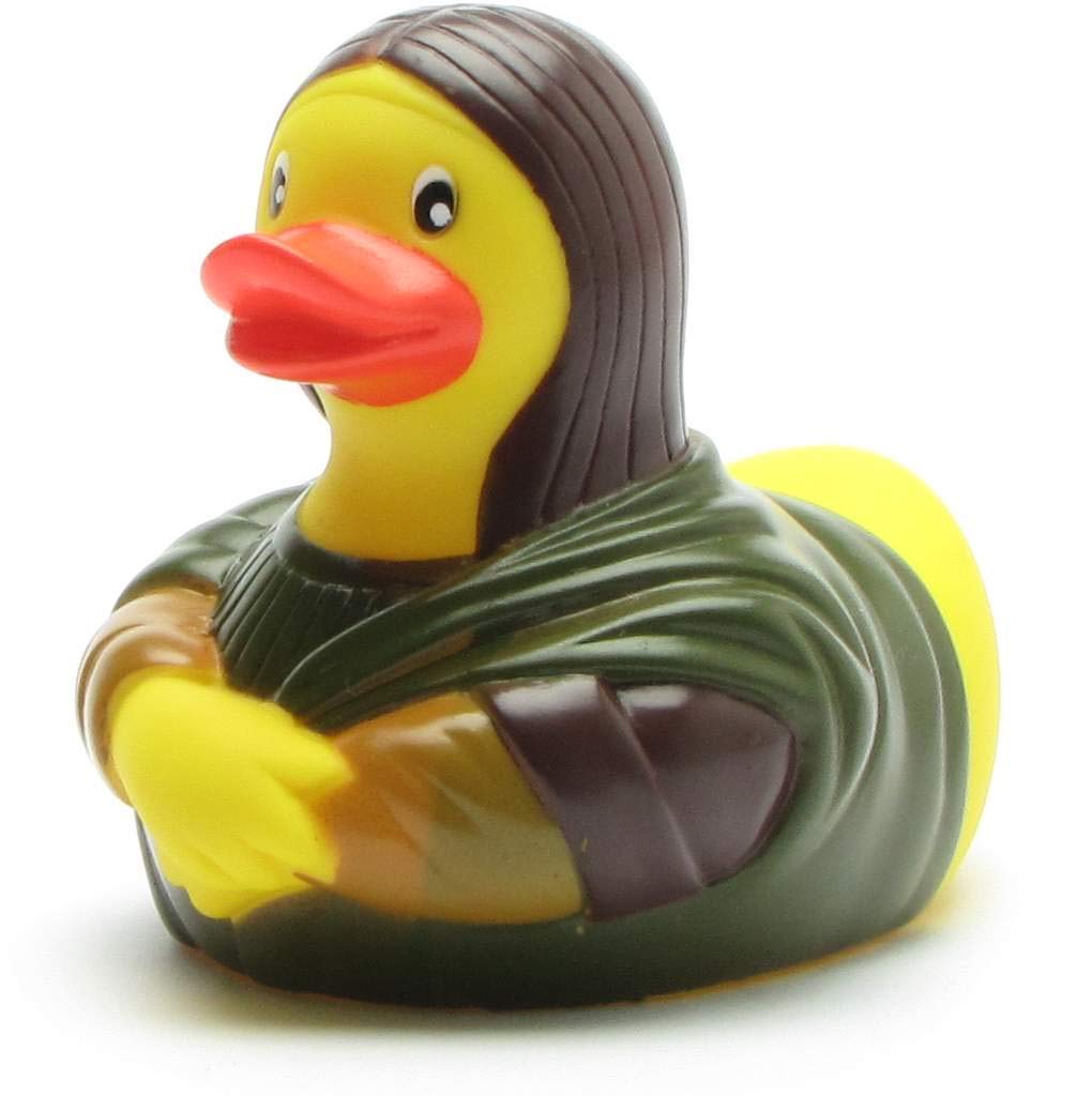 Duckshop I Mona Lisa Duck Bath Duck, Length: 11 cm