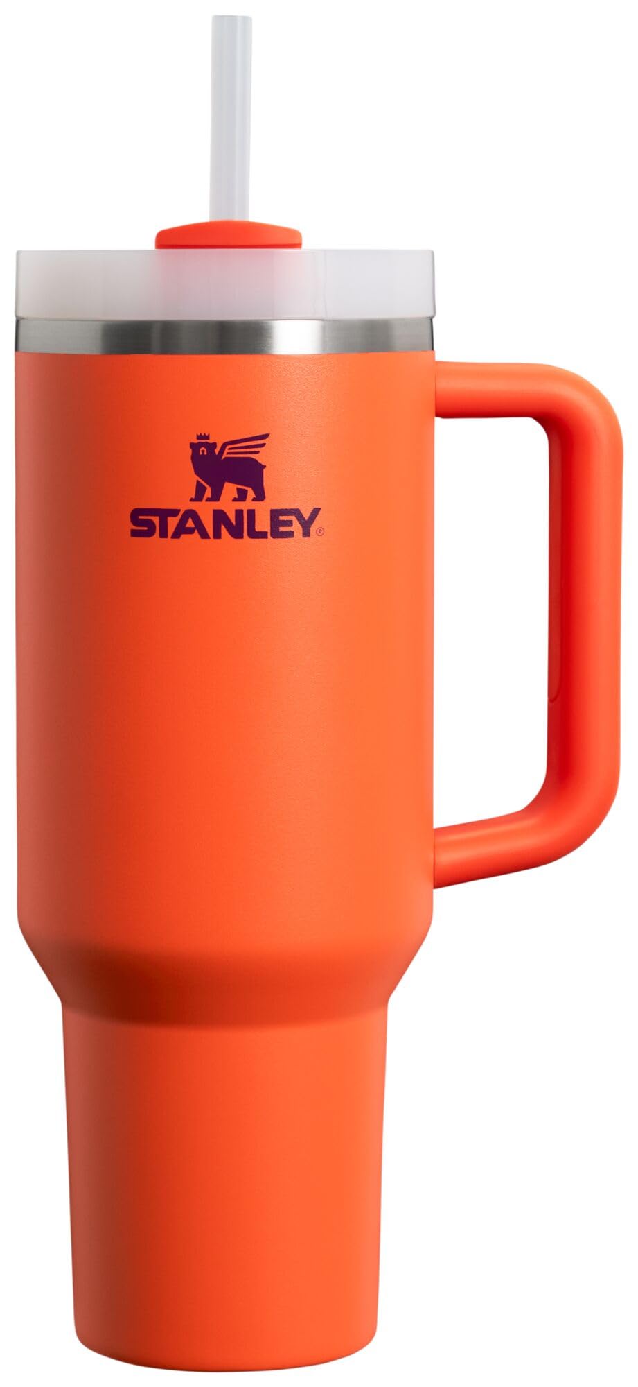 Stanley Quencher H2.0 FlowState Stainless Steel Vacuum Insulated Tumbler with Lid and Straw for Water, Iced Tea or Coffee, Smoothie and More, Tigerlily Plum, 40oz, 10-11824-060
