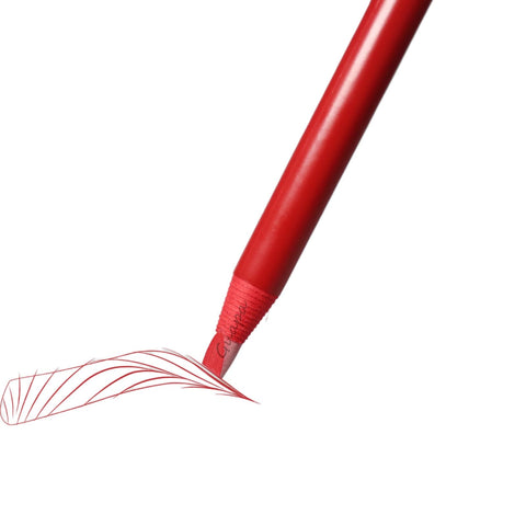Microblading Supplies Waterproof Eyebrow Pencil-6 Pieces Red Brow Lips Mapping Pencil Set For Marking, Filling, Outlining, Tattoo Makeup Kit And Permanent Makeup Eye Brow Lip Liners (6PCS Mixed Color)