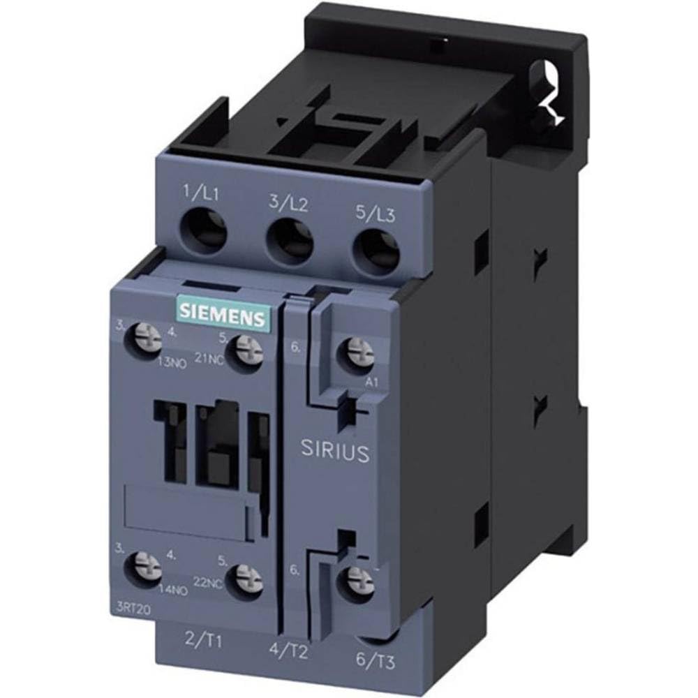 Siemens 3RT2027-1AP00 CONTACTOR, AC-3, 15KW/400V, 1NO+1NC, AC 230V 50HZ, 3-POLE, SZ S0 SCREW TERMINAL, White