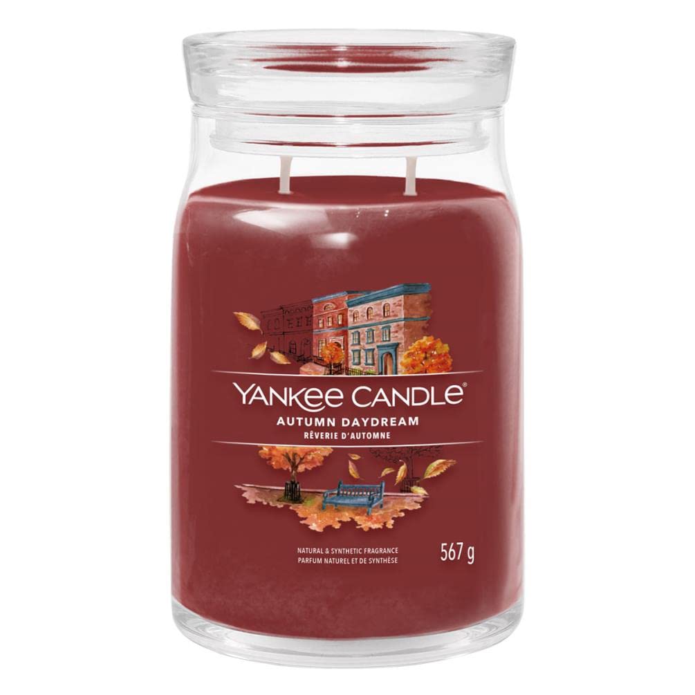 Yankee Candle, Autumn Daydream Large Jar, Eucalyptus Woods Scent, 60-90 hours burn time