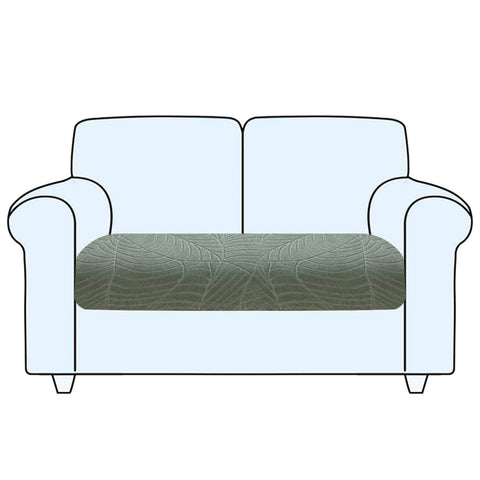 SHUOJIA Sofa Seat Cushion Cover, Stretch Sofa Seat Cover, Cushion Covers Non-slip, Slipcover Cover for Sofa Seat Cushions,Seat Couch Cover for Pets & Kids (Green,Large-2-Seater)