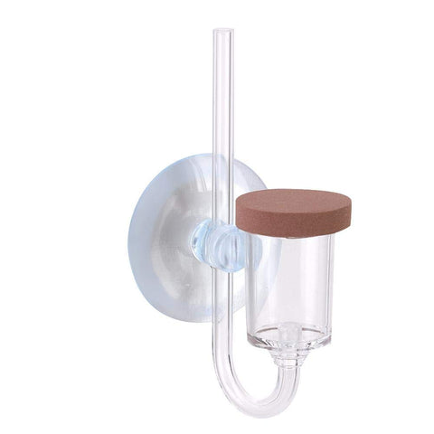 Zerodis CO2 Atomizer Diffuser Acrylic Aquarium Carbon Dioxide Transparent Bubble Counter Refiner Fish Tank Water Plants (S)