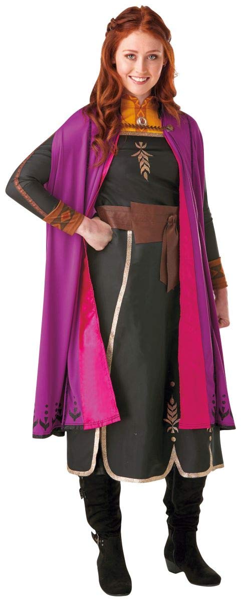 Rubie's Official Disney Frozen 2, Anna Deluxe Dress, Adults Costume, Size Ladies X-Small Uk 6-8