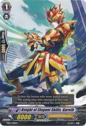 Cardfight!! Vanguard TCG - Knight of Elegant Skills, Gareth (TD08/009EN) - Trial Deck 8: Liberator of The Sanctuary