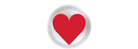 Amscan Valentine 7" Key To Your Heart Metallic Paper Plates, 8 Ct. | Party Tableware