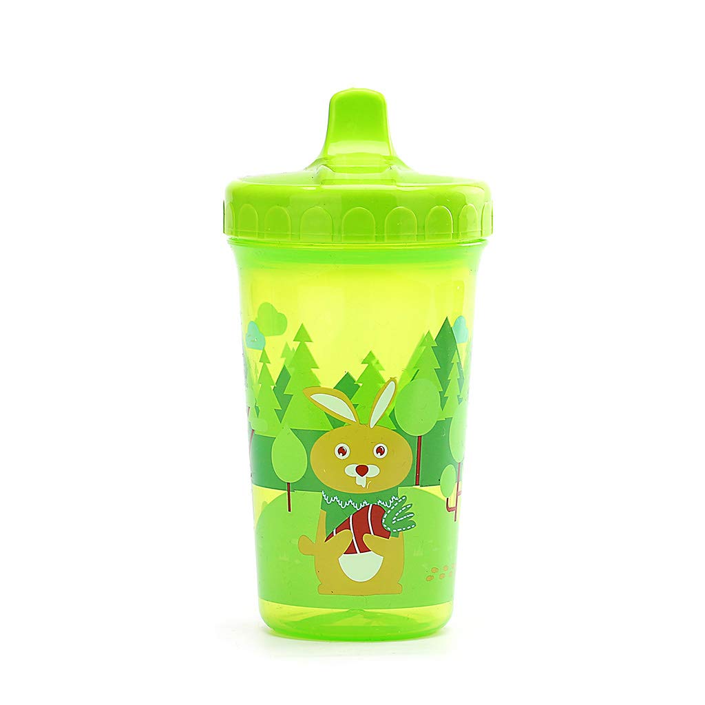 KERDEJAR Drinking Cup,New Fox Bunny Children Baby Infant Leak Proof Cup Training Drinking Cup 300ml Green