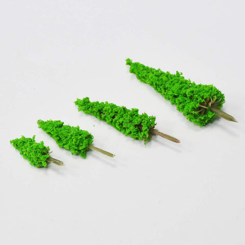 NUOBESTY 12pcs Simulation Green Tree Model Trees Supplies Railroad Scenery Tree Model Train Scenery Trees Artificial Small Trees Train Tree Plastic Plants Mini Trees Mix Child sisal Tree