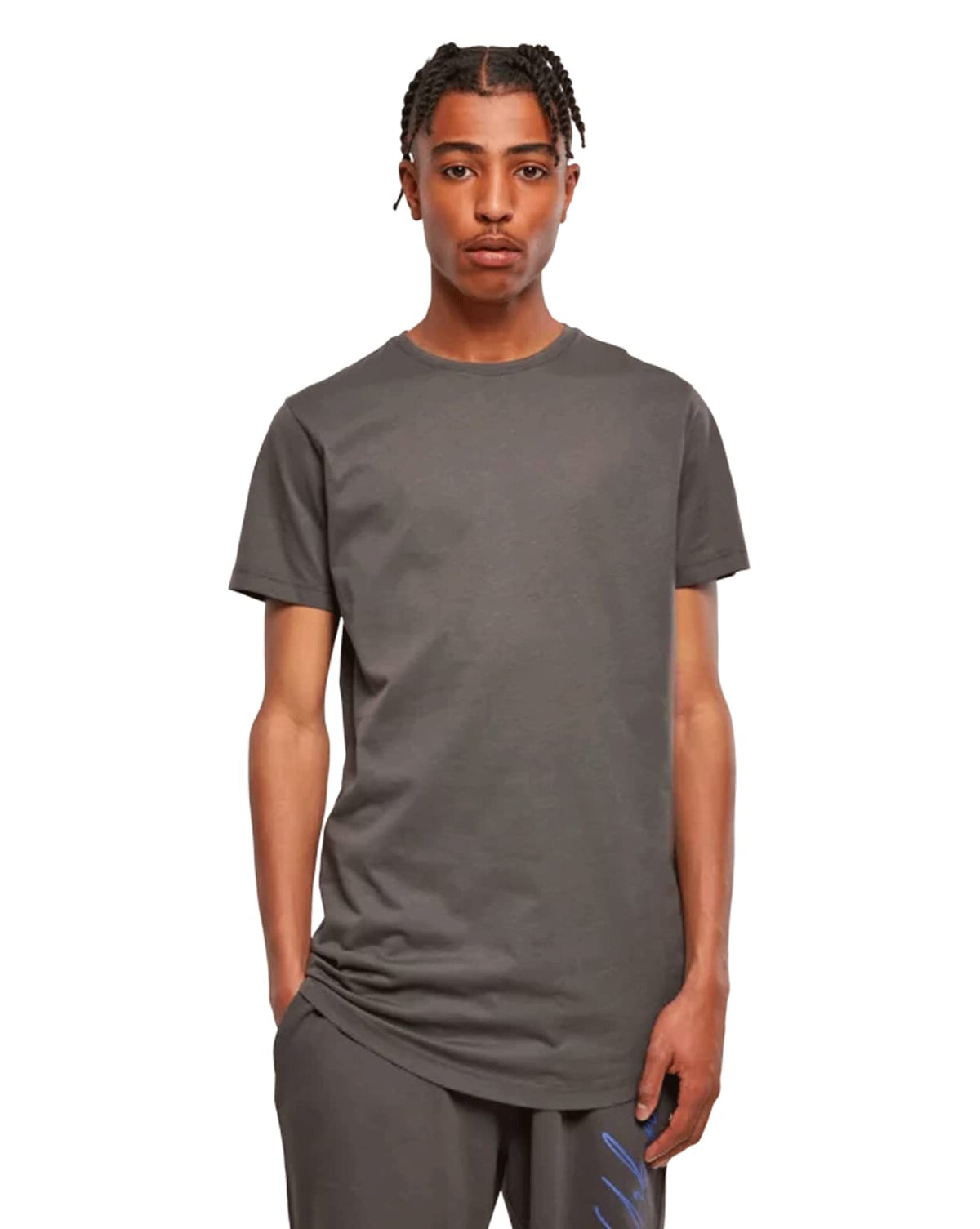 Urban Classics Men's Shaped Long Tee Camiseta, Darkshadow, M