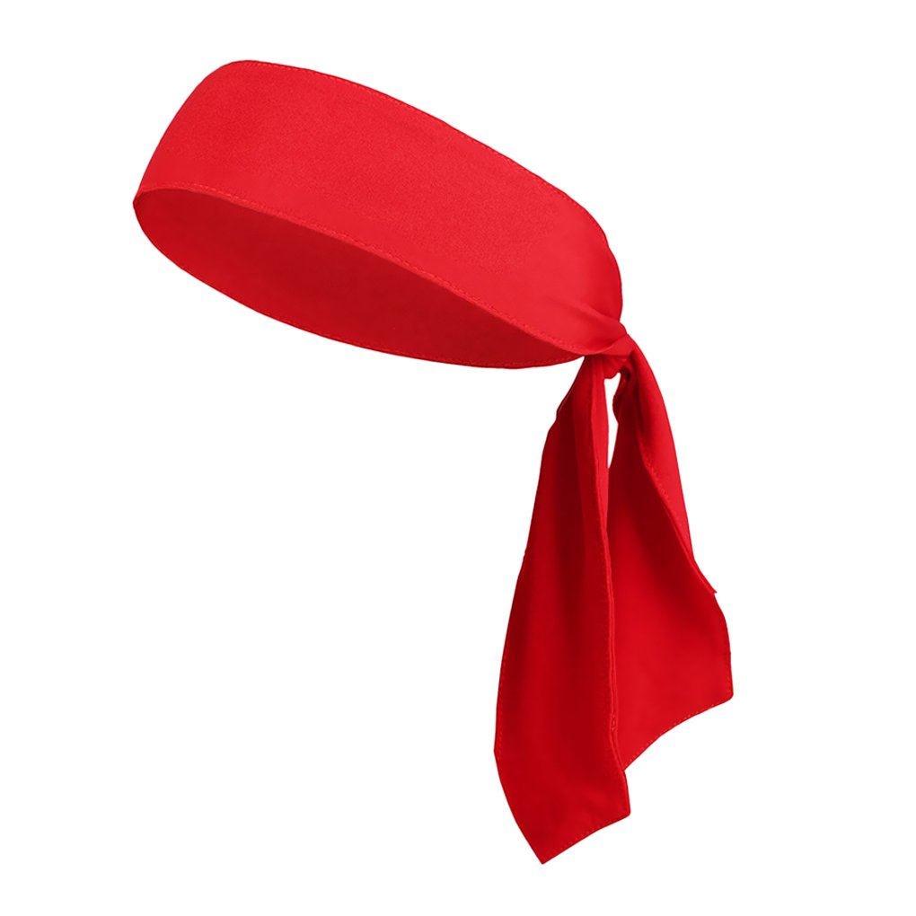 Unisex Stretchy Sports Headband Bandana Men Women Exercise Fitness Head Bands Sweat Hair Band Yoga Pilates Head Strap Running Cycling Non Slip Sports Headwear Soft Quick Dry Head Wrap (Red)
