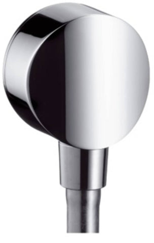 Hansgrohe 26453000 FixFit Wall Outlet S with Non-Return Valve and Synthetic Joint, Chrome, Silver