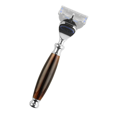 Linkidea Heavyweight Razor Handle, Men's Shaver Replacement Handle, Shaving Razor Handle Compatible with Fusion 5 Proshield & Proglide Blade Refill
