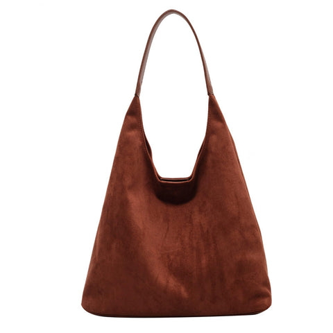 Large Straw Hobo Bags for Women Boho Aztec Shoulder Bag Woven Hobo Purse Designer Beach Bag for Summer Holiday Work, Suede Hobo-brown, One Size