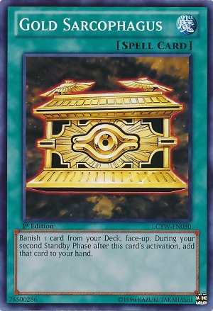 Yu-Gi-Oh! - Gold Sarcophagus (PGLD-EN068) - Premium Gold - Unlimited Edition - Gold Rare