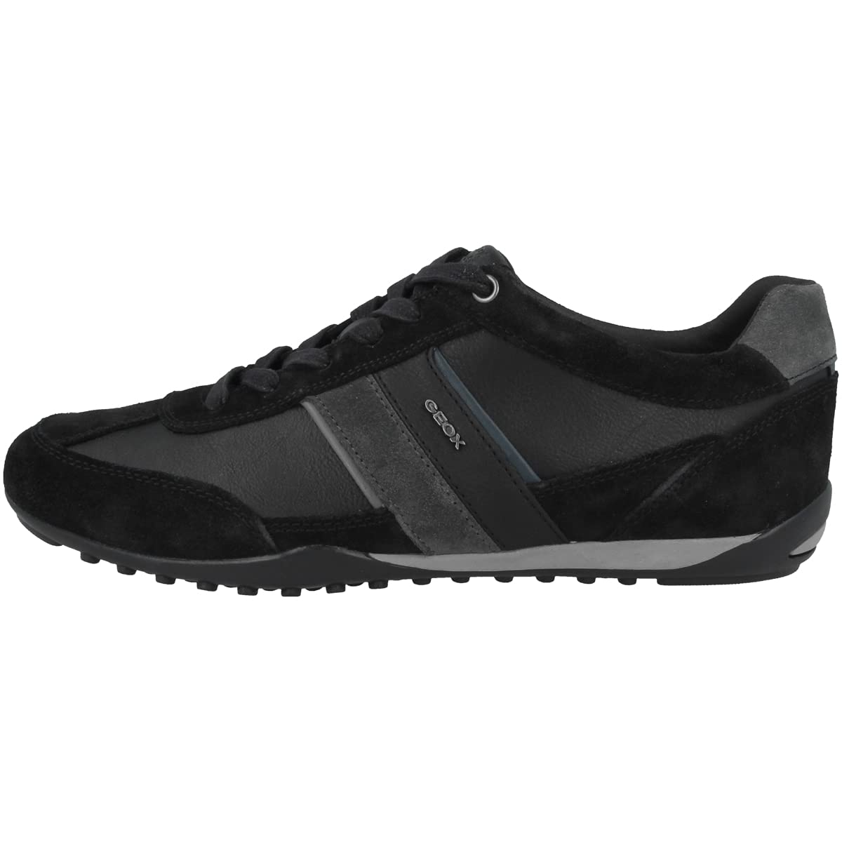 Geox Men's U Wells C Sneakers, Black Dk Jeans, 10 UK
