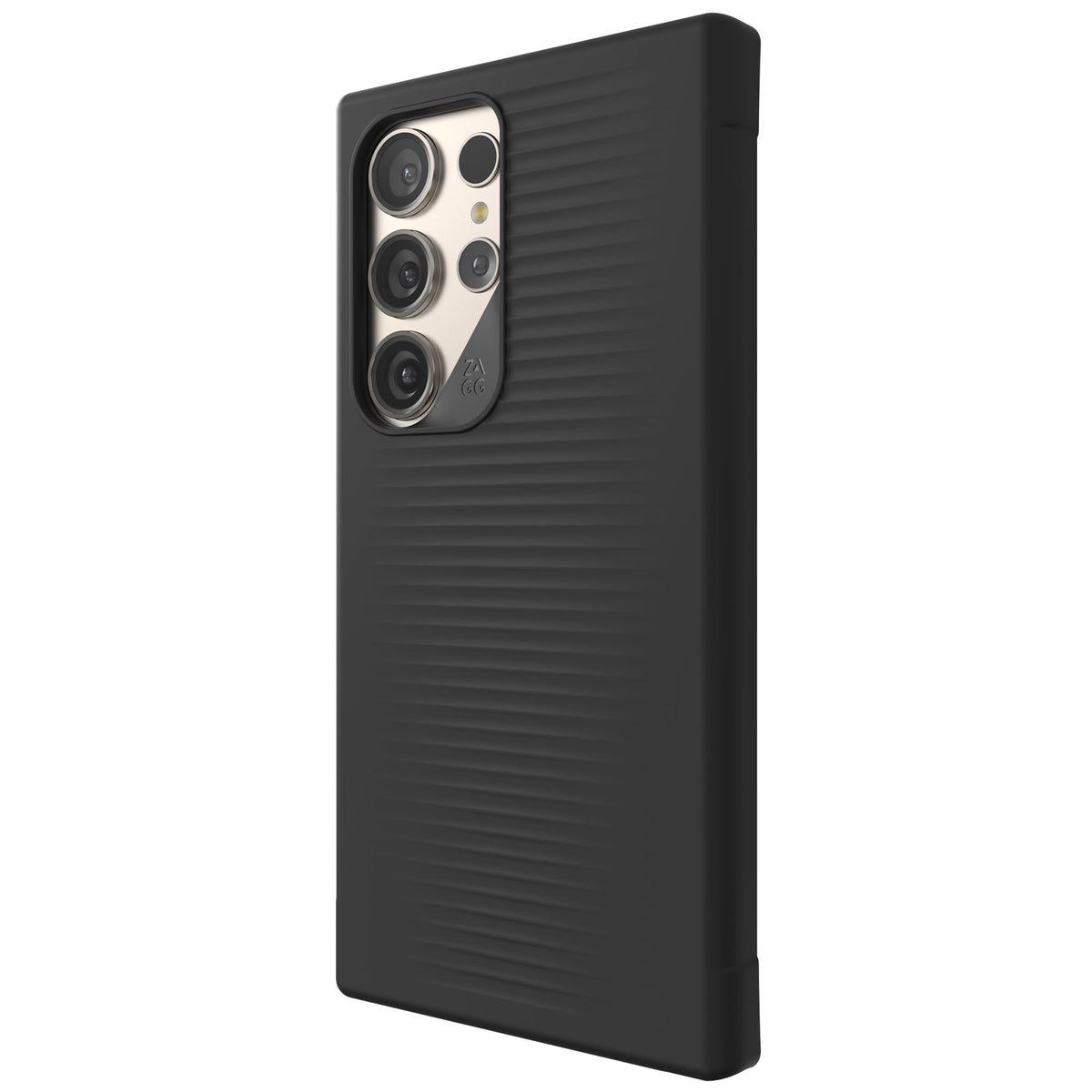 ZAGG Luxe Samsung Galaxy S24 Ultra Case - Graphene-Enhanced, Ultra-Slim, Shock-Resistant, 10ft Drop Protection, Eco-Friendly Design, Wireless Charging Compatible, Black