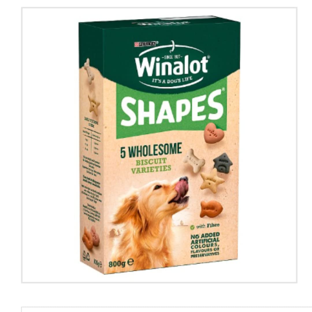 Winalot Shapes Dog Treat Biscuits 800g, Pack of 5