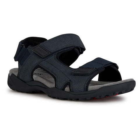 Geox Men's Flat Sandal, Navy, 11.5