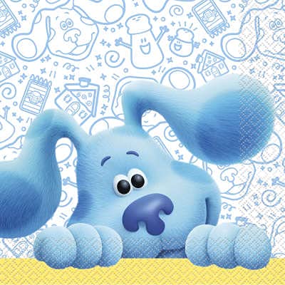 Blue's Clues Birthday Party Supplies Bundle Pack for 16 includes Plates, Napkins, Table Cover, Favor Loot Bags, Party Invitations, Thank You Notes