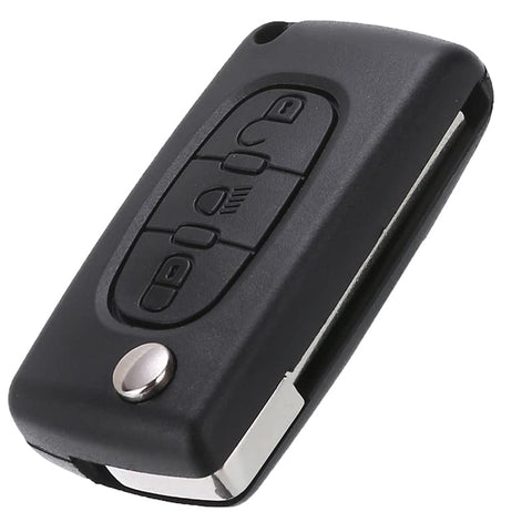 HooRLZ Key Fob Replacement For CITROEN C1 C2 C3 C4 C5 C6 Dispatch Berlingo Grand Picasso, Peugeot Partner Expert Remote Car Key Cover Case 3 Button, Peugeot Partner Key, CITROEN C4 Key Fob - CE0536