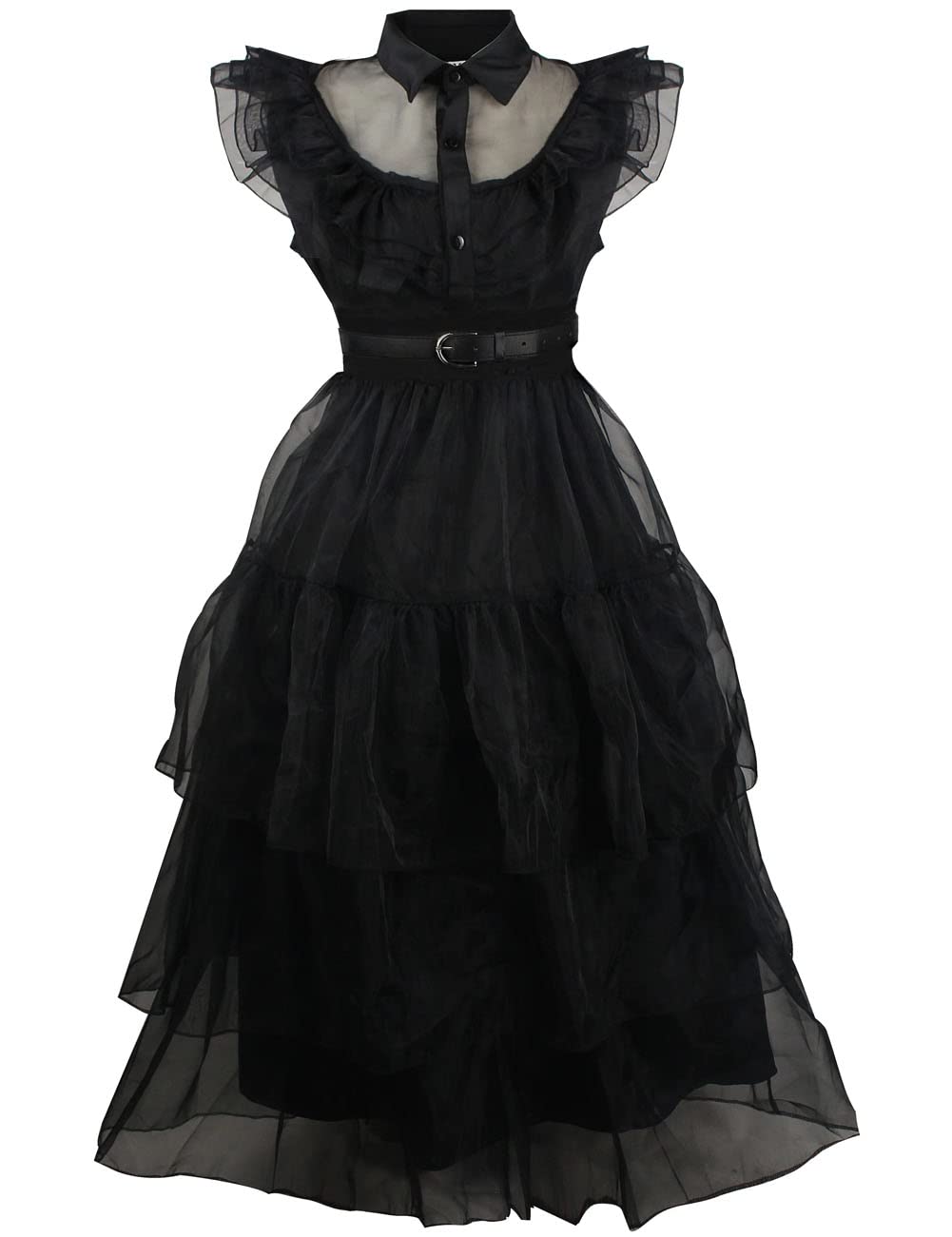 Bleoavre Wednesday Dress Costume Cosplay for Women Halloween Outfit, Adult Dress, XX-Large