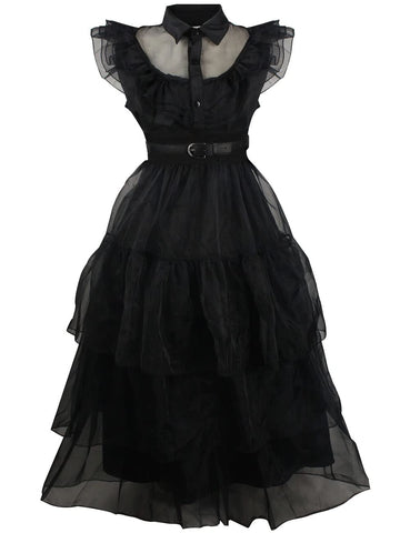 Bleoavre Wednesday Dress Costume Cosplay for Women Halloween Outfit, Adult Dress, XX-Large