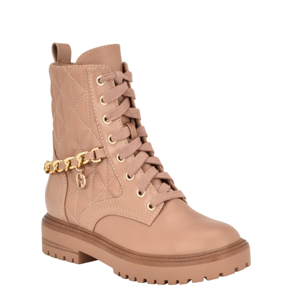 Guess Women's JELLARD Ankle Boot, Dark Natural, 8.5