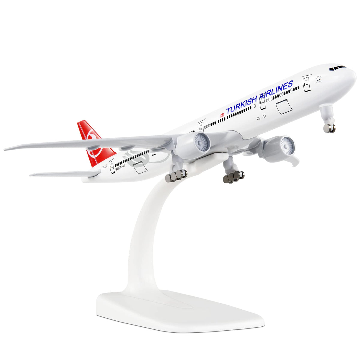 Busyflies 1:300 Scale Turkish Airlines Boeing 777 Airplane Models Alloy Diecast Airplane Model