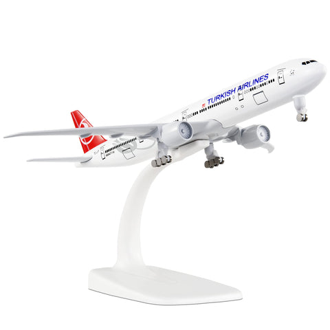 Busyflies 1:300 Scale Turkish Airlines Boeing 777 Airplane Models Alloy Diecast Airplane Model