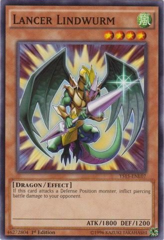 Yu-Gi-Oh! - Lancer Lindwurm (YS15-ENL07) - Starter Deck: Dark Legion - 1st Edition - Common