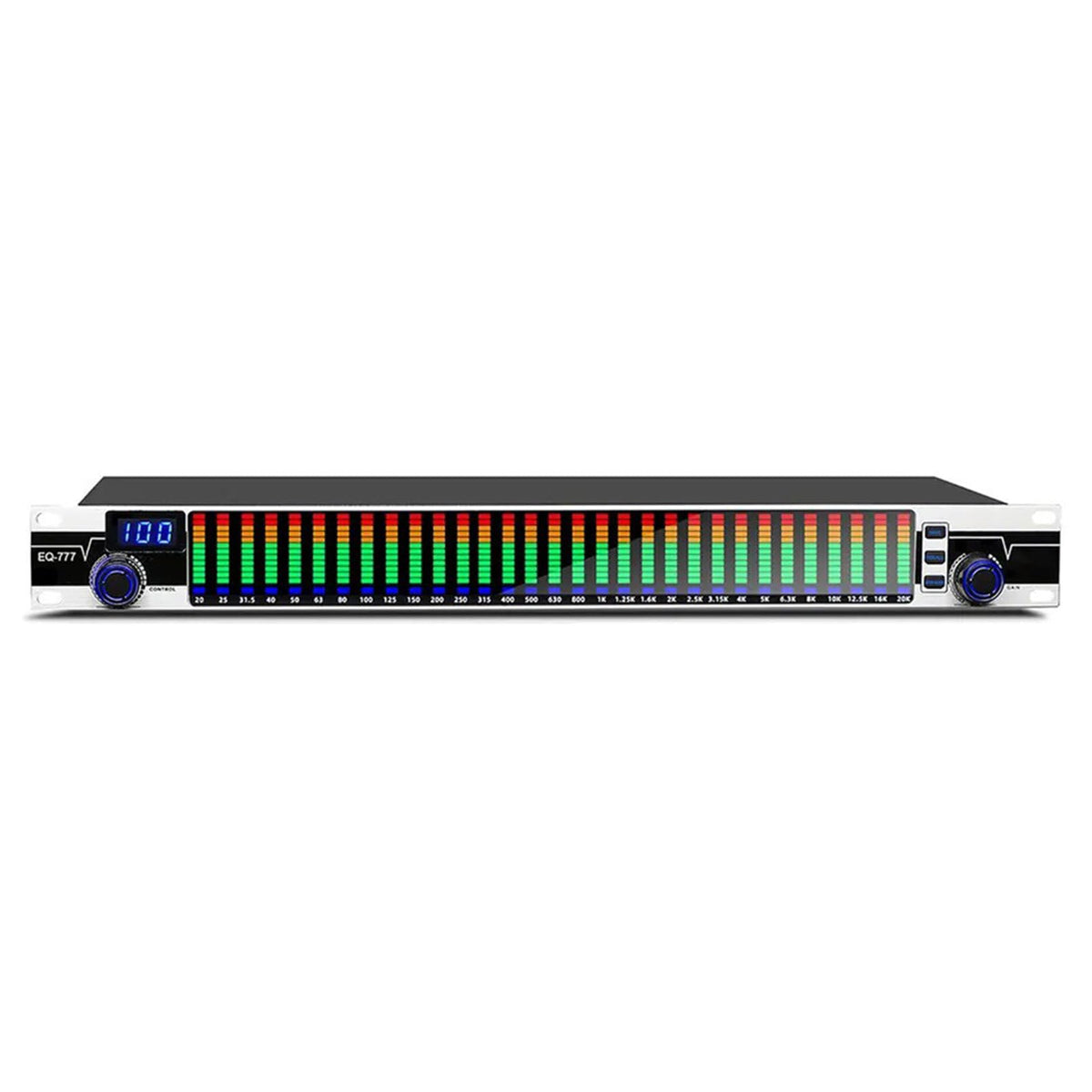 Equalizer Amplifier, Digital Equalizer, Dual Channel 31 Band Equalizer, Independent Signal Conditioning and Pc Debugging, for Stage Singing, Band Performance