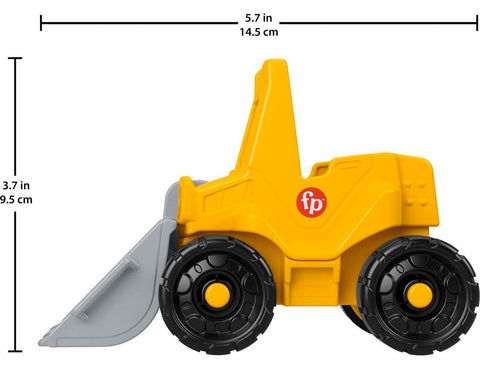 Little People Toddler Construction Toy Bulldozer Vehicle & Worker Figure for Pretend Play Ages 1+ Years
