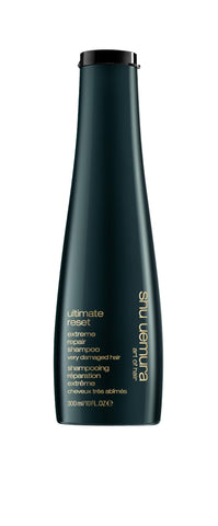 Shu Uemura, Extreme Repair Shampoo Ultimate Reset, Very Damaged Hair, Enriched with Rice Extract, Repairs & Strengthens, 300 ml