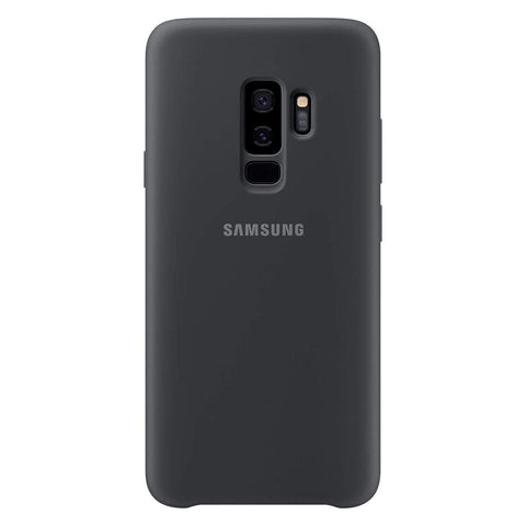 Samsung Silicone Qi Charging Compatible Cover Case for Galaxy S9 Plus - Black,EF-PG965TBEGWW