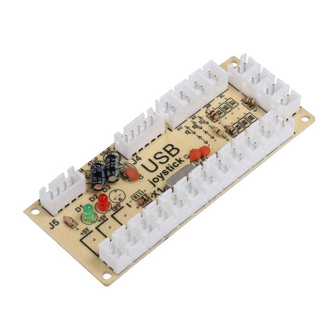 Arcade Game USB Encoder Button Controller, Gaming Console USB Core Board for Raspberry Pi Host PC Game Machine, 9.5 x 3.5 x 1cm(CY-822A)