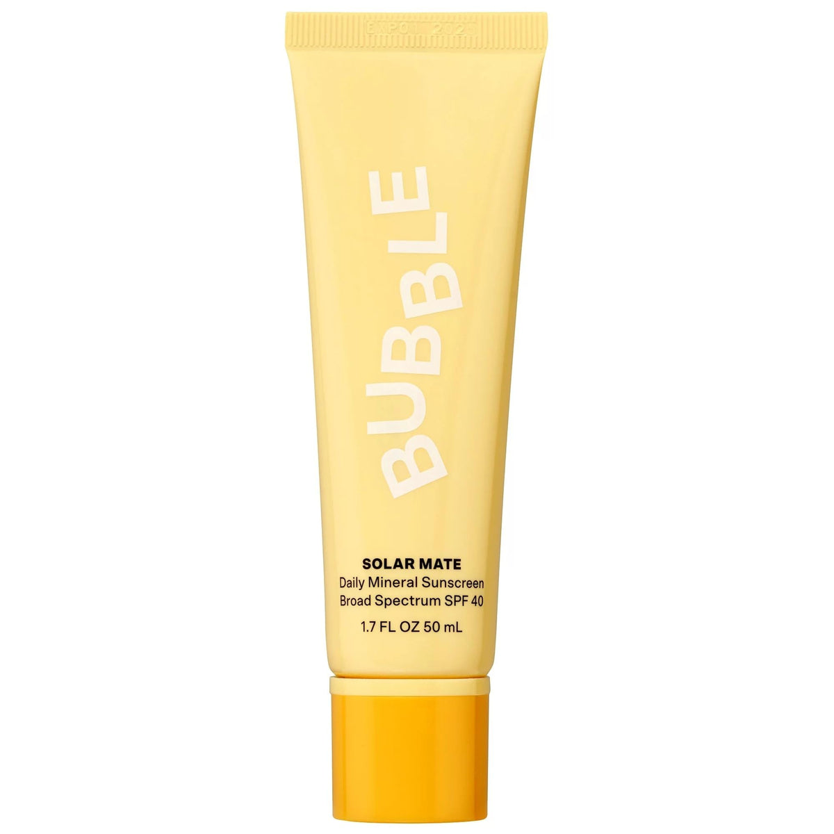 Bubble Solar Mate Mineral Sunscreen SPF 40, Sun Protection, Everyday Care, All Skin Types, 1.7 fl oz / 50mL, (Pack Of 1)