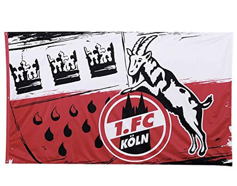 1. FC KÃƒÆ’Ã†â€™Ãƒâ€ Ã¢â‚¬â„¢ÃƒÆ’Ã¢â‚¬Â ÃƒÂ¢Ã¢â€šÂ¬Ã¢â€žÂ¢ÃƒÆ’Ã†â€™ÃƒÂ¢Ã¢â€šÂ¬Ã…Â¡ÃƒÆ’Ã¢â‚¬Å¡Ãƒâ€šÃ‚Â¶ln Flag Crest 180 x 120 cm, Adult (Unisex), multicoloured, approx. 120 x 180 cm