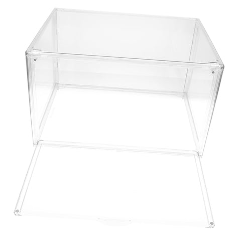 TOYANDONA Book Storage Box Toy Storage Bins Table Top Bookshelf Small Storage Bins Pellucid Bookshelf Clear Refrigerator Organizer Bins Diaphanous Book Holder Stackable Bookshelves Locker