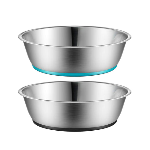 PEGGY11 Lightweight Stainless Steel Cat Dog Bowls - 2 Pack, 0.43L