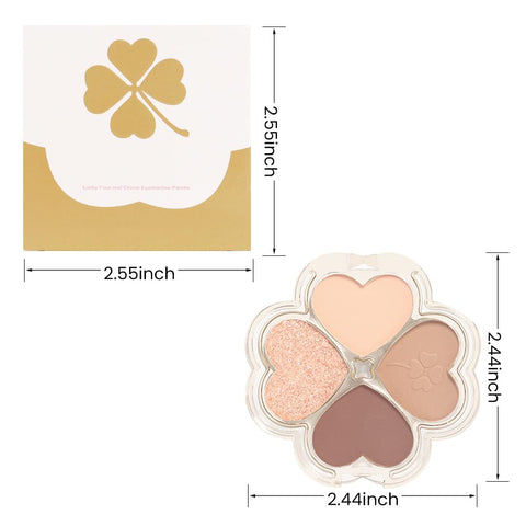 CAKAILA 4Colors Eyeshadow Palette Makeup,Nude brown Rose Gold Matte Natural Neutral Eye Shadow Palettes Highly Pigmented Naturing- Looking,Long Lasting Waterproof Blendable,Travel Size