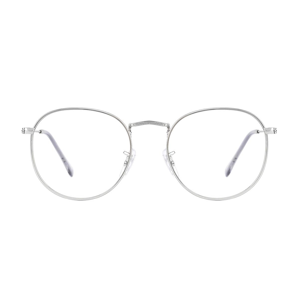 TIJN Retro Round Blue Light Blocking Glasses Chic Eyewear for Women Men