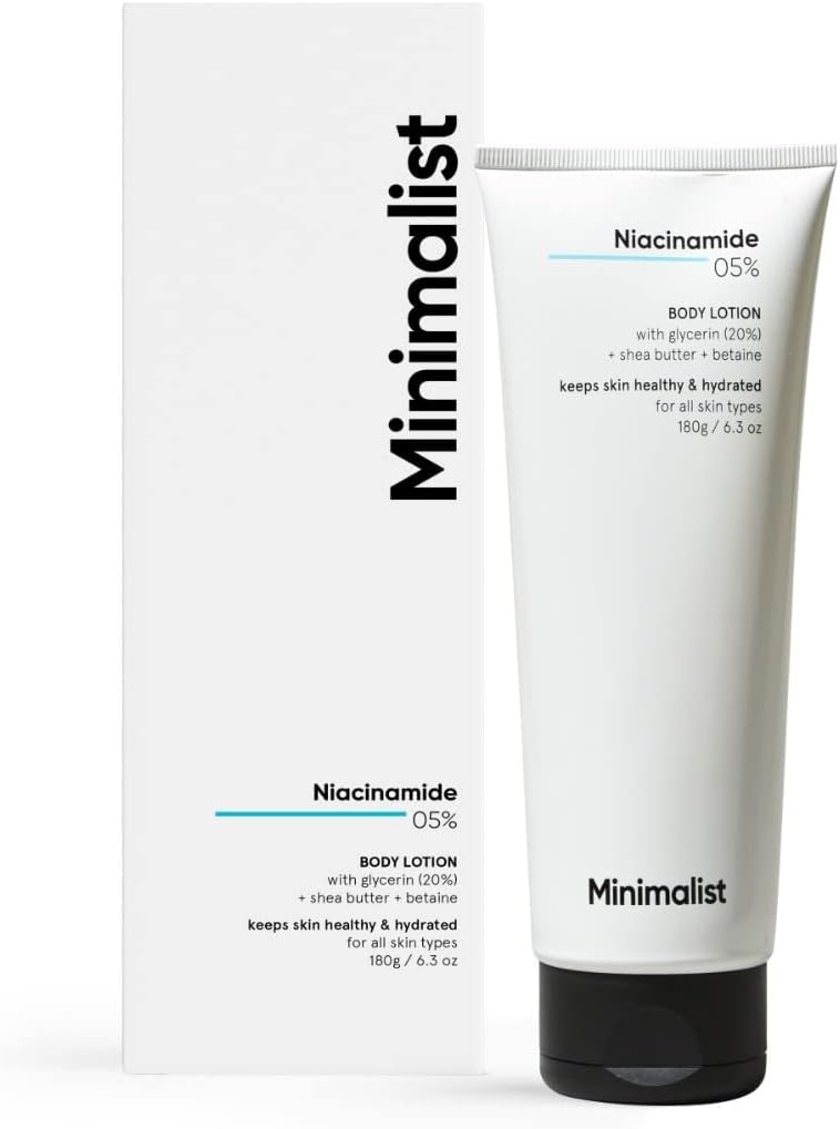 Minimalist Niacinamide 5% Body Lotion | Repairs Skin Barrier | Nourishes With Shea Butter | For Men & women ,180 g
