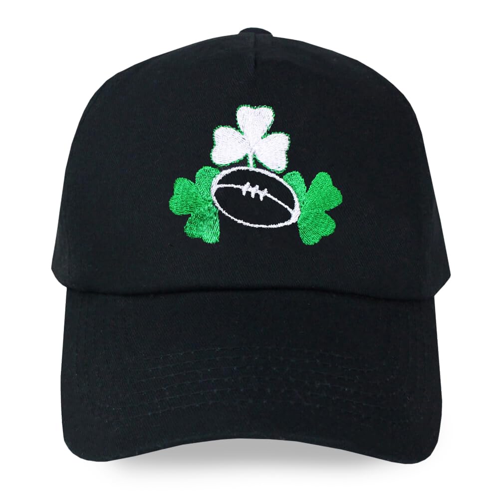 TeddyT's Men's Irish Rugby Shamrocks Baseball Cap Hat