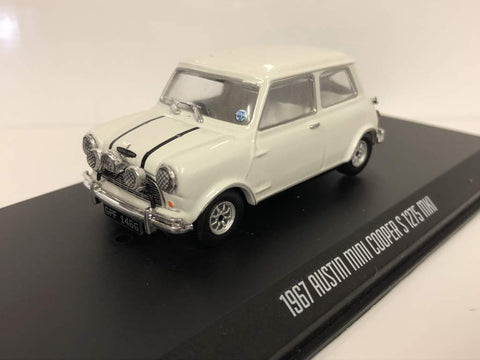 Greenlight 86551 1: 43 The Italian Job (1969) - 1967 Austin Mini Cooper S 1275 Mki - White with Black Leather Straps