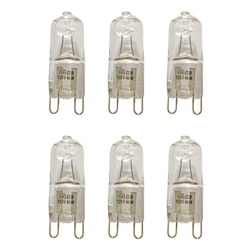 VstarÃ‚Â® G9 Halogen Bulb, 40-Watt 120-Volt Base G9 Halogen Bulb (Pack of 6)