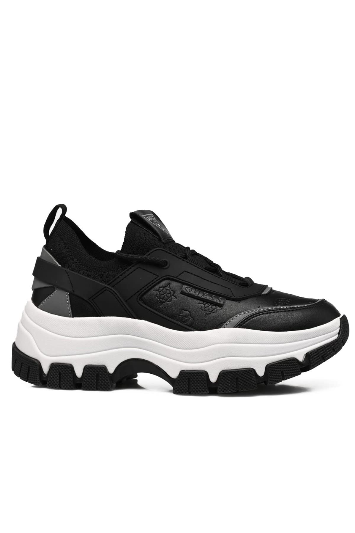 GUESS Women's Braydin Trainers, Black, 9.5 US