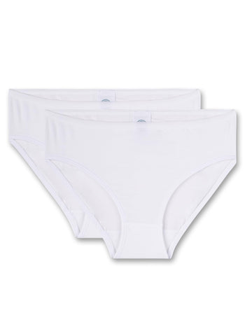Sanetta Girls' 344836 Panties, White (White 10), 14 Years (Pack of 2)